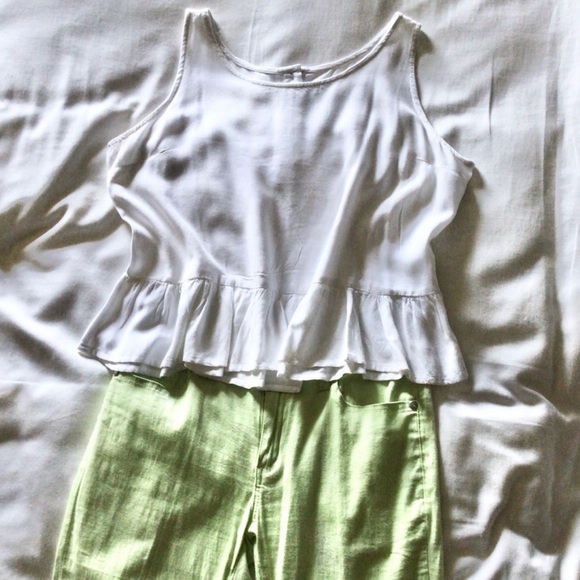 Cute Flare Bell Bottom Fitted Pants by Gimos, Light Green, Sz 11/12 run small - Picture 11 of 11